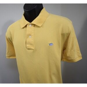 Southern Tide SkipJack Golf Polo Yellow Short Sleeve Stretch Mens Size Medium